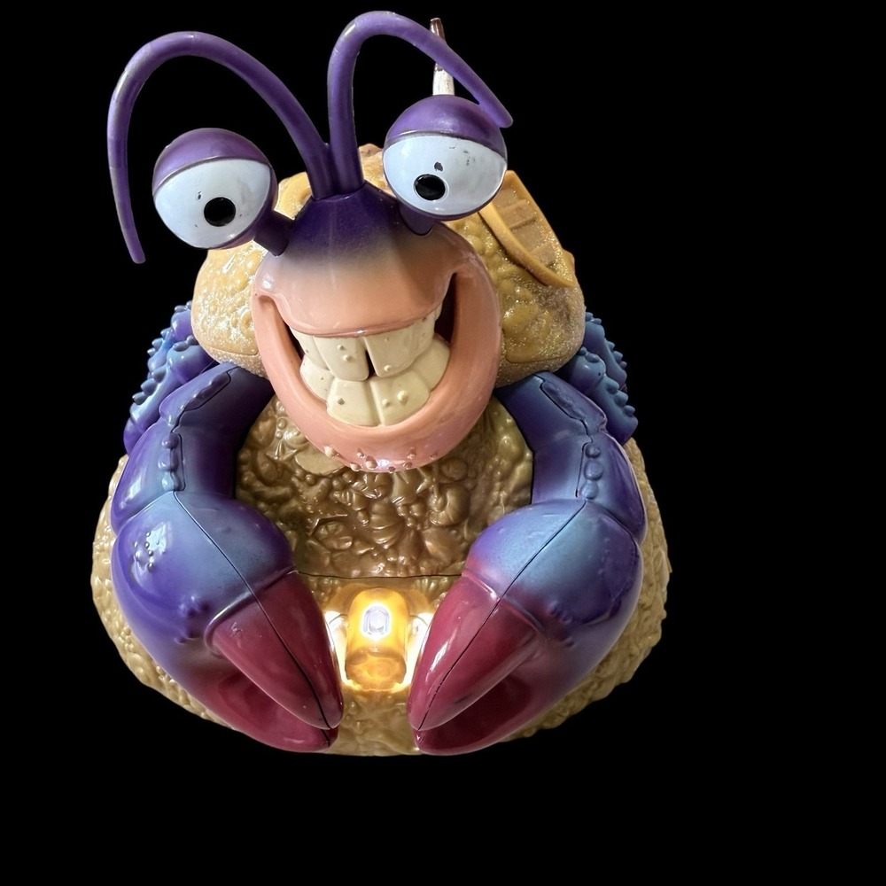 Moana Disney Tamatoa Crab Singing & Lights Musical Jewelry Box Works!